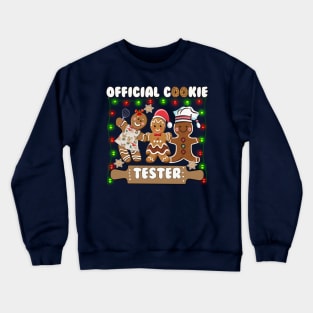 Cute Gingerbread Cookie Tester Christmas Crewneck Sweatshirt